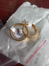 Anillo de compromiso de boda para hombre y mujer, sortija grande de acero de titanio y circón, oro de compromiso, regalo de San Valentín