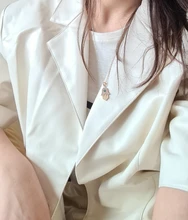 1PC turco de mal de ojo mano COLLAR COLGANTE Hamsa para mujer joyería de Color hueco clavícula cadenas de enlace