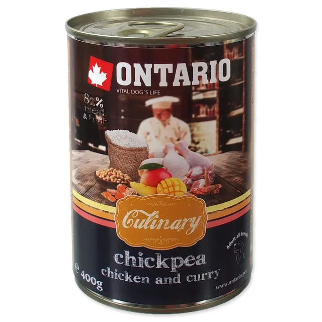 Ontario Консервы для собак &quotКарри с курицей и нутом&quot (ONTARIO konz. Culinary Chickpea Chicken and Curry )
