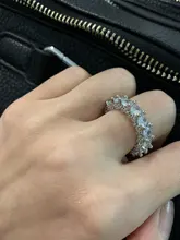 BRAVKIS bandas de boda eternidad anillos con Zirconia para las mujeres CZ cristal promesa Dedo de compromiso anillo joyas de diseño Bague BUR0279