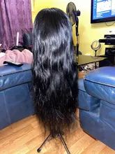 Perla Negro brasileño de la onda del cuerpo 360 peluca Frontal de encaje Pre arrancó cabello humano pelucas 30 pulgadas peluca con malla Frontal para las mujeres 150%