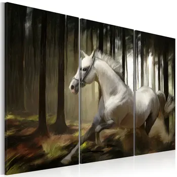 

Picture-White Horse in the trees-60x40 cm
