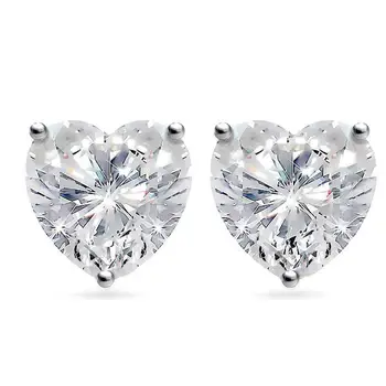 

Earrings-pouches Sunduk of silver "heart" 5mm