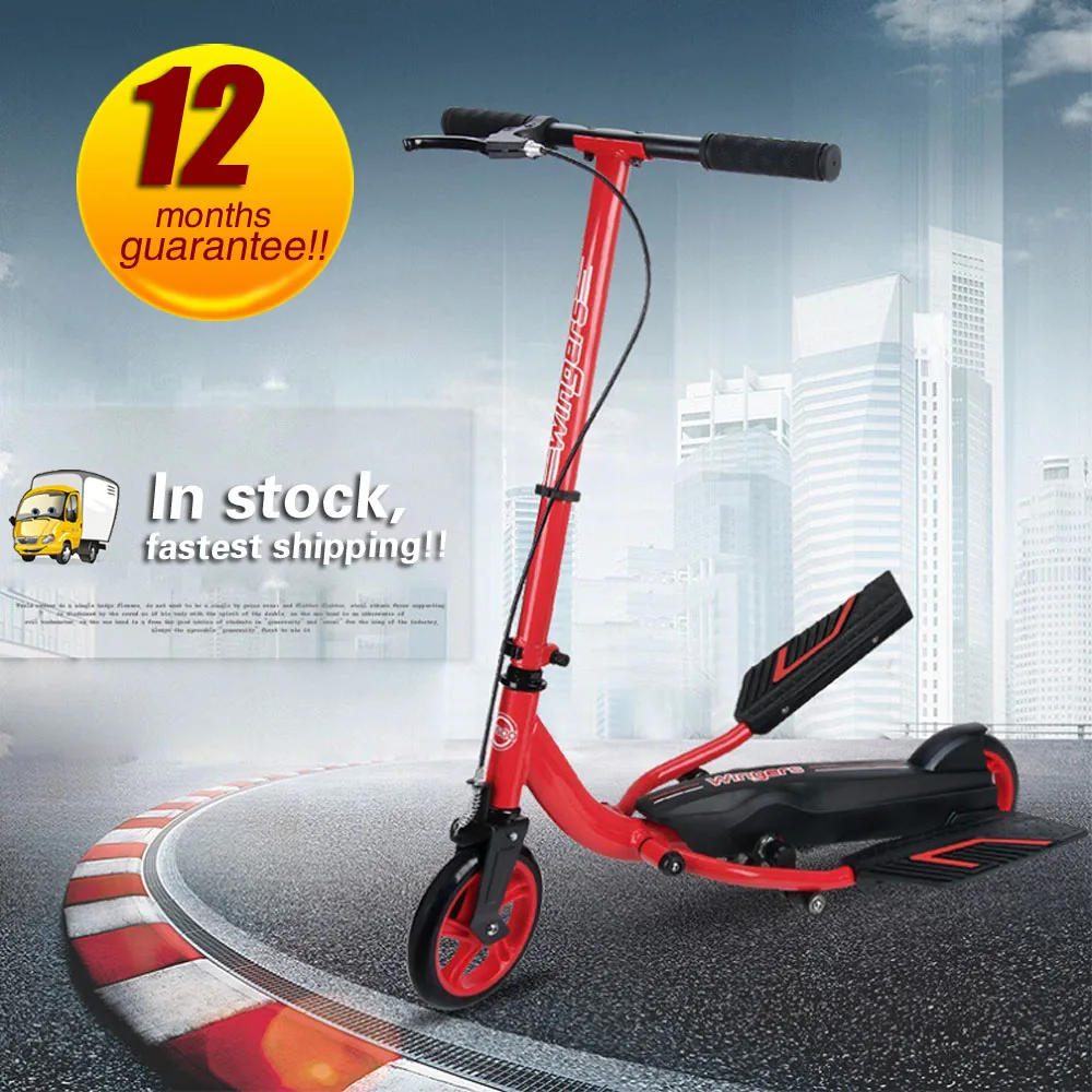 

Kick Scooter Inflatable Rubber Wheel Teens Pedal Scooter, Exercise Stepper Scooter Bike For Youngsters