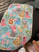 Alfombrilla de algodón impermeable para cambio de bebé, cubierta de juego de urinario, colchón para mascotas, 4 tamaños, dibujos animados