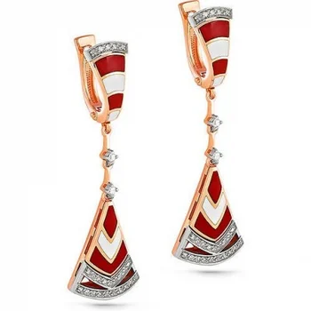 

Kabarovsky earrings with 52 diamonds in red gold