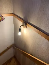 Fixtures Lighting Sconces Decorative Wall-Lamp Retro-Decor Industrial-Loft Wood Living-Room