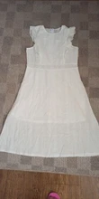 VITIANA-vestido Midi informal para mujer, vestido largo Midi liso en blanco y azul con encaje, sin mangas, elegante para fiesta de verano, 2018