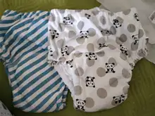 Pañales de tela reutilizables para entrenamiento de bebé, ropa interior lavable, bragas de pañales impermeables