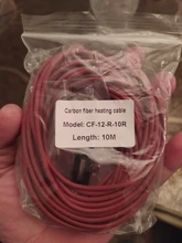 Calor de Minco de fibra de carbono calefacción Cable 12K cálido piso Cable para Anti-congelación de las plantas del suelo calor 33 Ohm/m Infrered calor Cable 10M