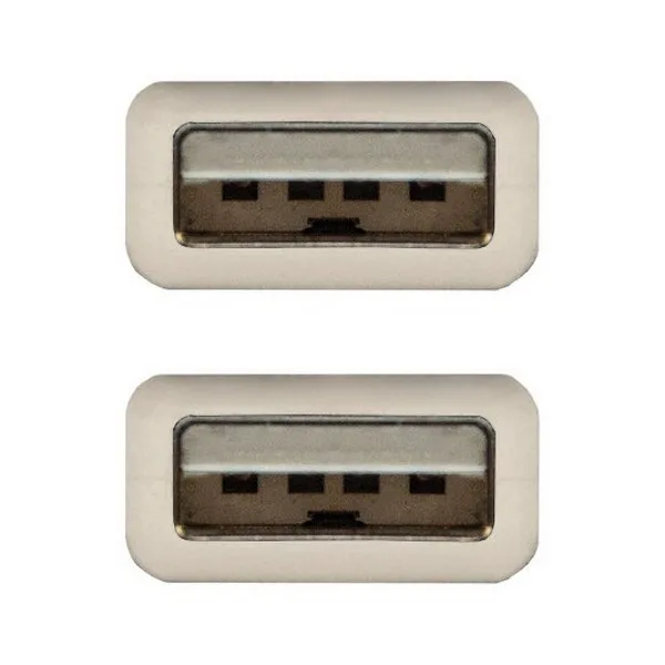 USB 2.0 Cable NANOCABLE 10.01.0303 Beige(2 M