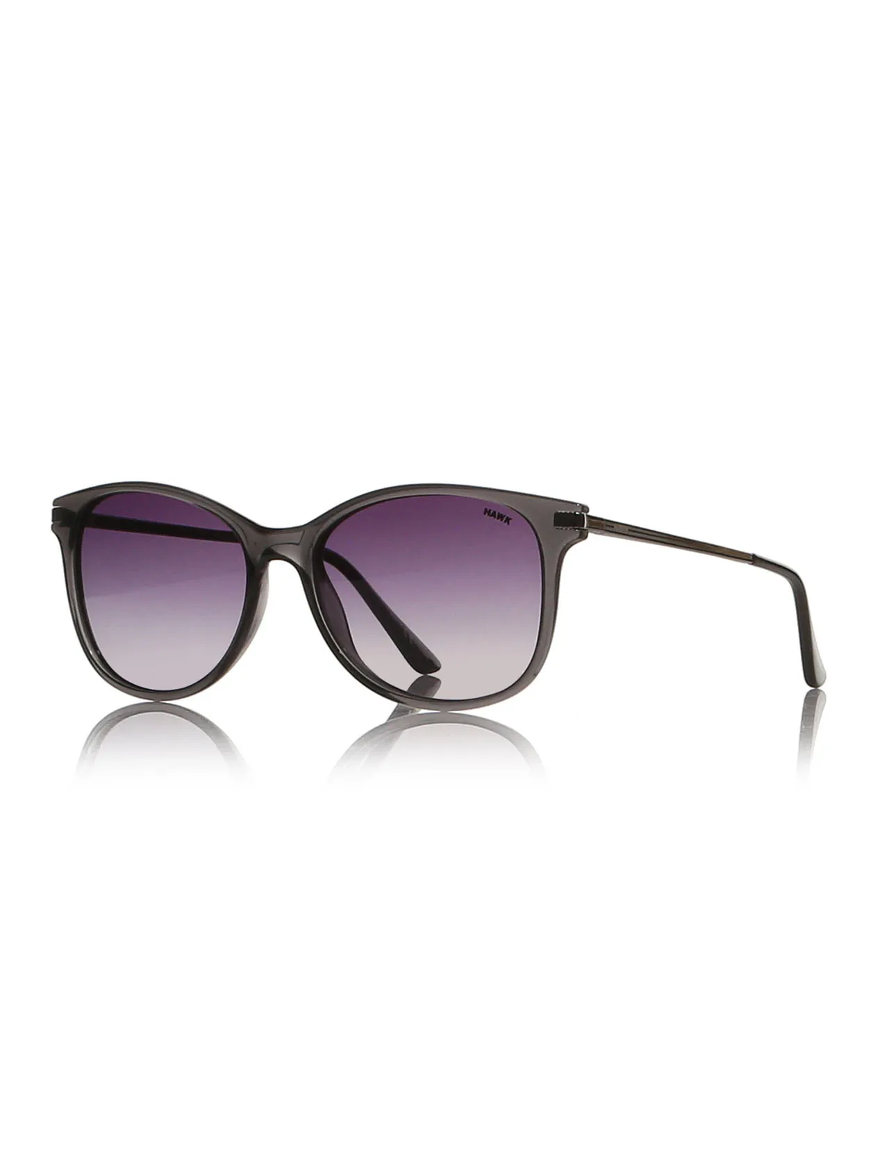 

Women's sunglasses hw 1481 02 bone smoked organic rectangle aval 55-16-141 hawk