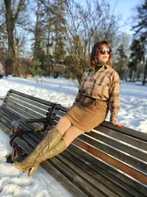 Plaid Shirt Tops Long-Sleeve Office Women Coat Loose Ladies Karsany And