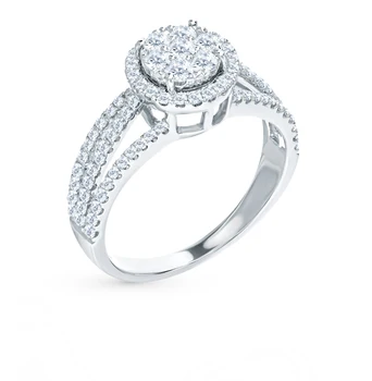 

Gold ring with diamonds sunlight sample 585