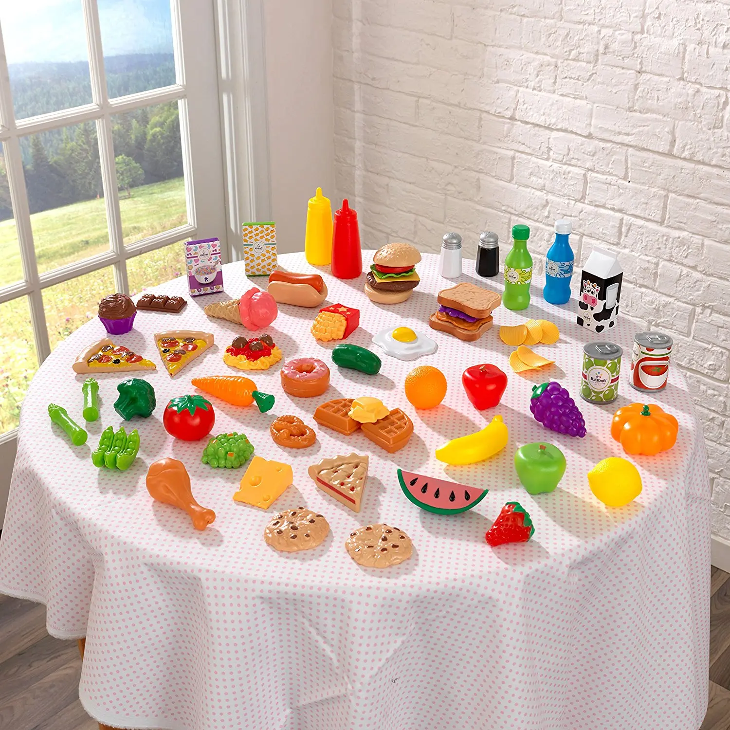 Brinquedos de cozinha kidkraft conjunto de grau alimentício \ 