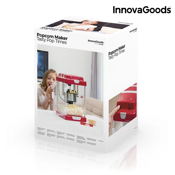 Машина для поп-кукурузы Tasty Pop Times InnovaGoods 310W Red InnovaGoods