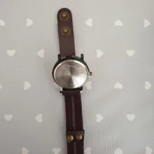 Reloj de pulsera de cuarzo Vintage para hombre y mujer, pulsera de cuero de vaca, de cuarzo, a la moda, 04 X