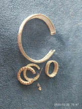 Anillo de Plata de Ley 925 para mujer, regalo de Navidad, net, regalos de fiesta de boda, brazaletes, pendientes de tuerca, conjunto de joyería delicada S249