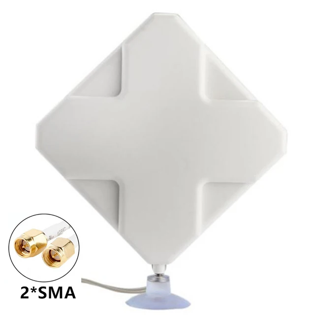 High Gain Antennas 3G 4G LTE Mimo Antenna 35dBi Dual TS9 CRC9 SMA for Huawei ZTE for 4G Modem Router Signal Amplifier 2M Cable 