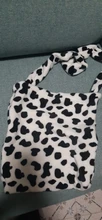 Bolso de mano con estampado de vaca para mujer, bandolera de gran capacidad, informal, sencilla, a la moda