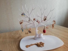 WE-pendientes de ciervo negro rosa blanca y rosada, collar, anillo, pendiente pulsera joyería, cajas y soporte de exhibición, bandeja de almacenamiento de árbol, joyería