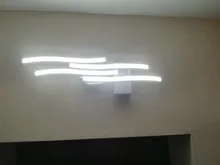 Led-Ceiling-Light Bedroom Curved-Design Restaurant Modern 2/3/4-lights AC85-265V 24W