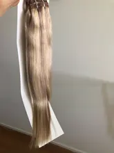 Moresoo-extensiones de cabello con Clip máquina de 10-24 pulgadas, cabello humano Remy, conjunto de cabeza completa de trama doble brasileña, recto, 7 Uds., 120G