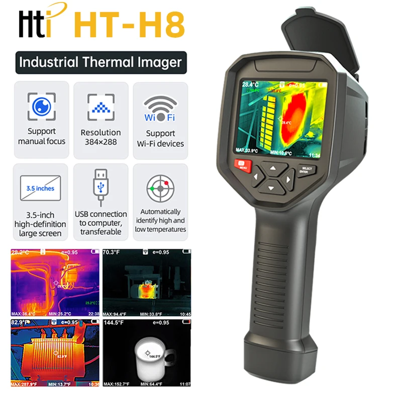 HTI HT H8 WIFI Infrared Thermal Imager Camera Usb Handheld Temperature