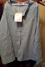 Camisas de manga larga para mujer, camisa de lino con botones, bordado de algodón Vintage, Tops de talla grande 4XL, Tops de señora blusa informal de cuello redondo blanco