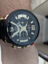 CURREN-Reloj analógico para hombre, cronógrafo deportivo, militar, de cuarzo, masculino