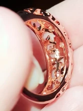 FDLK-anillo con diamantes de imitación clásicos para mujer, joyería de compromiso de boda y novia, Color oro rosa