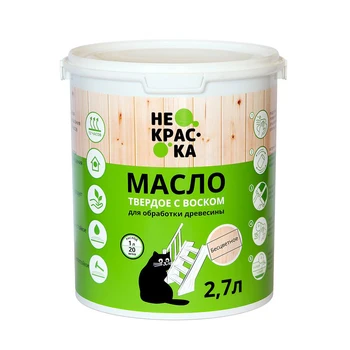

Oil for wood solid with wax некраска 2,7 L colorless