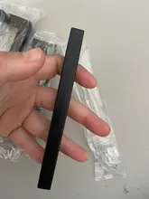 Manijas de armario cuadradas de acero inoxidable, tiradores de cajón de armario, puerta de baño, tirador para muebles de cocina, color negro, 3-15 pulgadas