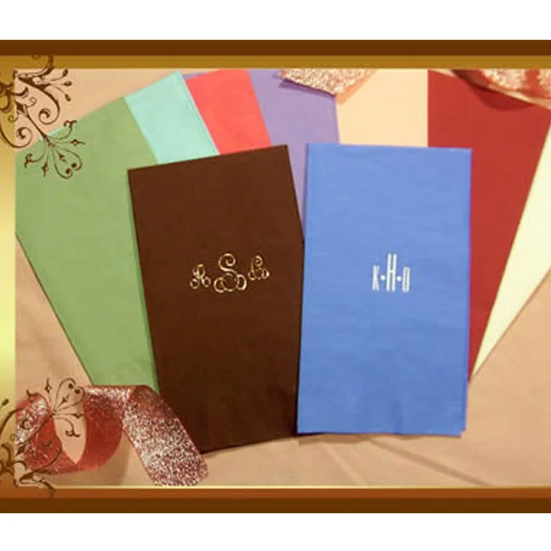 100 Personalized Guest Towels Dinner Napkins Wedding Paper Hostess Gift Monogram DRUNK IN LOVE Bridal Shower Wedding Anniversary