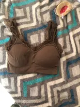 Sujetador de Yoga con cordones para mujer, ropa interior deportiva de algodón con realce, Sexy, para gimnasio y Fitness