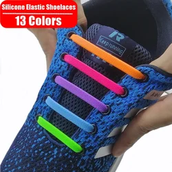 Lacets élastiques en Silicone pour hommes et femmes, 13 couleurs, lacets de chaussures, laçage, pour enfants et adultes 
