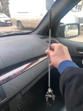 Varilla recolectora de 41cm de largo para reparación de automóviles, herramienta de recogida de cabeza plana con punta magnética de Metal Flexible y esbelta