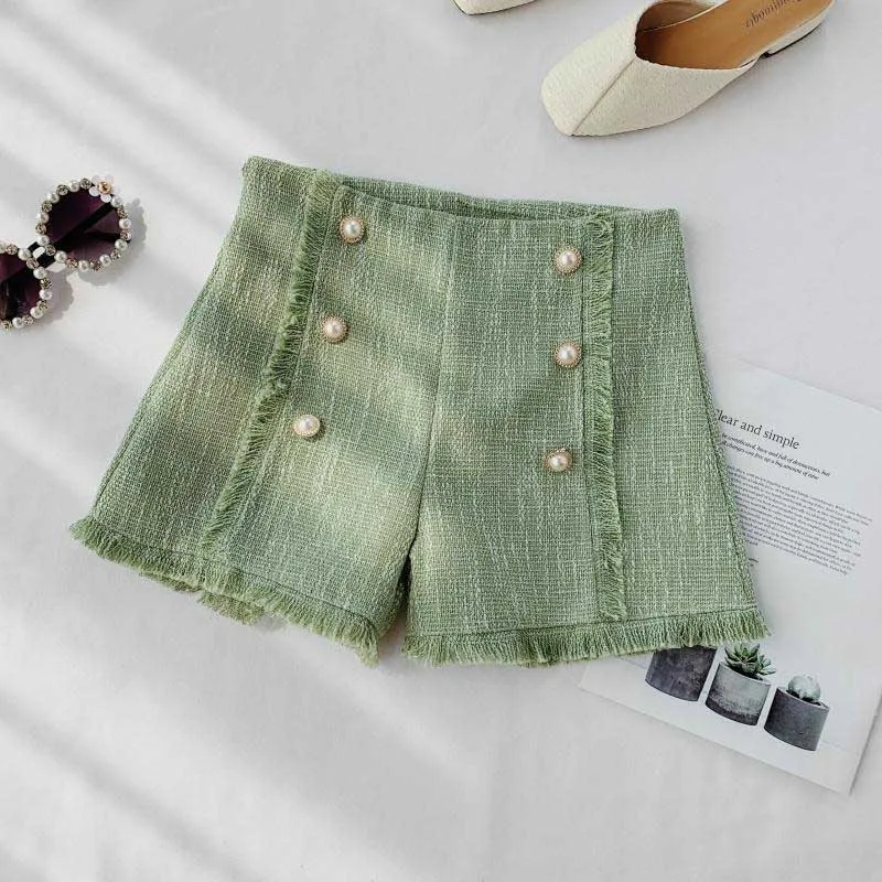 NiceMix корейский маленький ароматный стиль твид яркая шелковая кисточка юбка темперамент Высокая талия сумка линия бедра Jupe осенние юбки