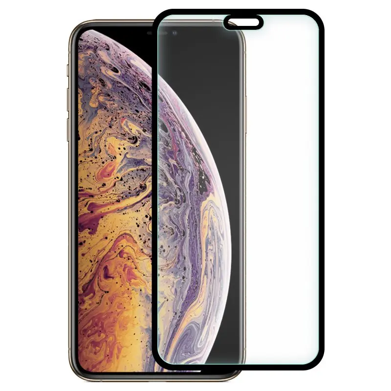 Закаленное защитное стекло для IPHONE XS MAX/11 PRO MAX Full BLACK - Цвет: Прозрачное закаленное защитное покрытие