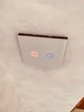 Wall-Light Glass-Panel Crystal Touch-Screen White Ac110-220v Standard Szaoju EU 1set