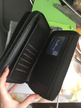 Baellerry-Bolso largo con grabado de nombre para hombre, billetera de mano, negocios, gran capacidad, alta calidad