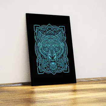 

Wolf Think the illustration-Metal Poster