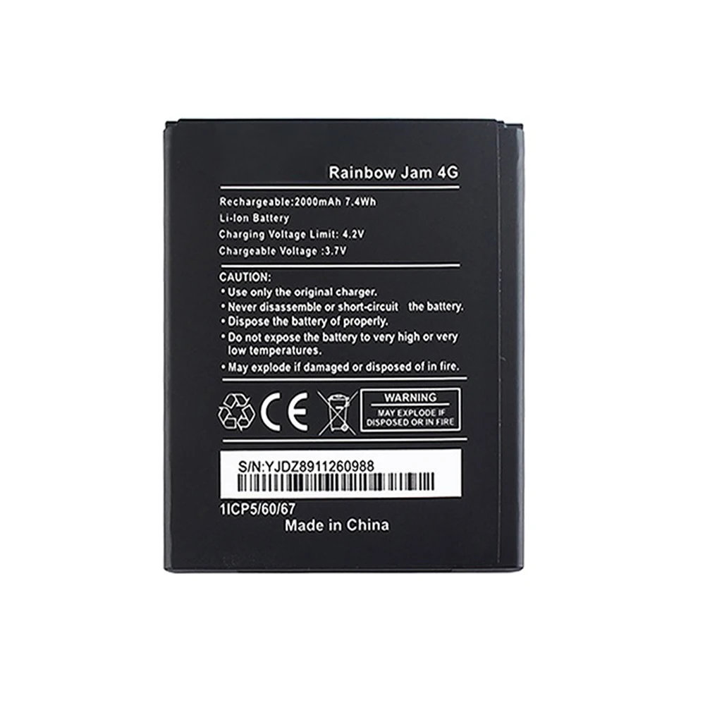 

2000mAh Phone Battery For Wiko Rainbow Jam 4G Battery