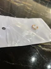 FSUNION-pendientes de Clip en la oreja de cristal para mujer, pendientes no perforados en la nariz, aretes Punk Rock 2020