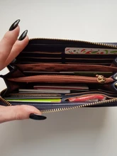 WEICHEN-cartera de mano larga para mujer, billetera de gran capacidad, monedero para teléfono, tarjetero