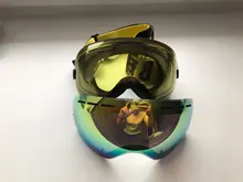 Doble resplandor Polarizado lentes de gafas de Esquí gafas de esquí profesional puede ser utilizado en conjunción con otras gafas envío de la gota