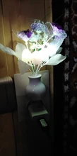 Lamp Mushroom Night-Lighting LED Romantic Lilac Home-Art-Decor Colorful Us/eu-Plug Lovely