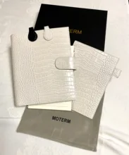 Moterm Luxe-planificador de anillos A5 con carpeta de anillos de 30mm, Agenda, organizador de granos Crocs, diario, Bloc de notas, cuaderno de bocetos