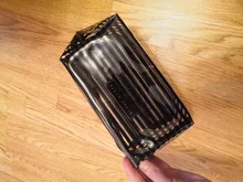 Bolsa de maquillaje transparente impermeable portátil para mujer, organizador de cosméticos con cremallera a rayas a la moda, bolsa de aseo de viaje