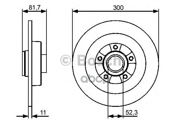 Диск Тормозной Renault: Laguna Iii 07-, Laguna Iii Grandtour 07-, Latitude 10- Bosch арт. 0986479446